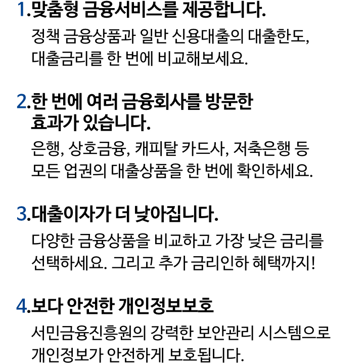 맞춤대출신청절차